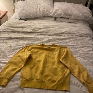 Gently used yellow Nike crewneck